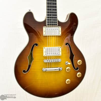 Eastman T185MX All Solid Wood Electric Thinline - Goldburst image 1