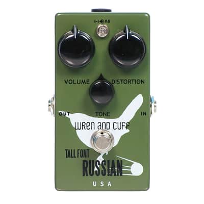 Wren and Cuff Tall Font Russian Fuzz Effects Pedal