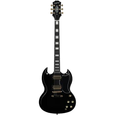 Epiphone Inspired by Gibson SG Custom Electric Guitar (with Gig Bag), Ebony image 2