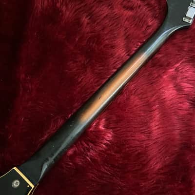 c.1960s Kay / Truetone K-592 Hollow Body Vintage Bass "Sunburst" image 10