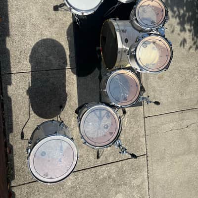 Tama Starclassic Birch 2000s 8 Pieces - White Silk image 8
