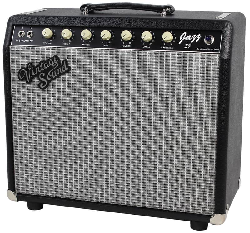 Vintage Sound Jazz 35 1x12 Combo - Black - Silver image 1
