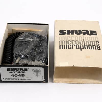 Vintage1950s Shure Dispatch Microphone Controlled Magnetic Omnidirectional Microphone 404B NEW OPEN BOX Deadstock image 1