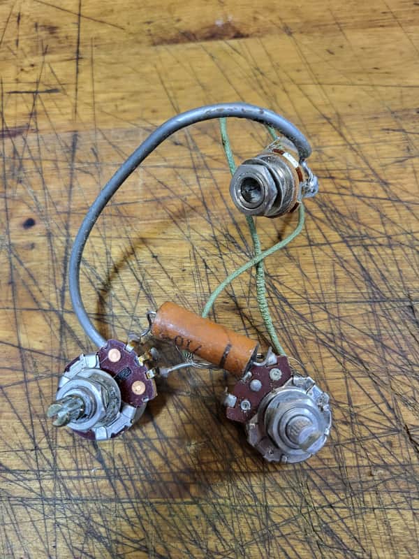RARE Vintage 1964 1965 Kay Silvertone Airline Vanguard Leader Wiring Harness Pentometers Pots Input Jack Capacitor Parts Luthier image 1