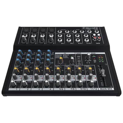 Mackie Mix12FX 12-Channel Compact Mixer with Effects Bundle with 2x Pig Hog 10ft XLR Tour Grade Microphone Cables & Polishing Cloth – Built-In FX, 3-Band EQ, and Stereo RCA I/O image 3