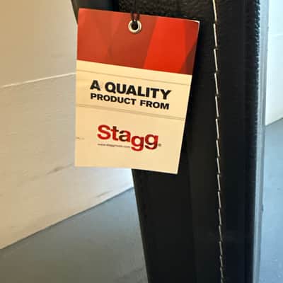 Stagg EU-GEC RB Hardshell Leather Electric Bass Case image 2