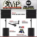 4x RCF HDL 6-A + 2x SUB 708-AS II + 2x PM-KIT 3X HDL 6 + 2x X-SPAM20 + 2x Cables
