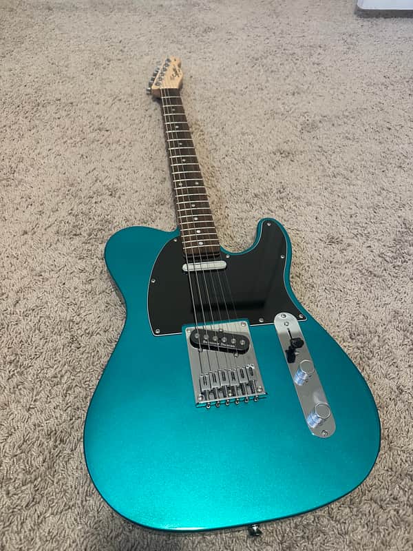 Squier Affinity Series Telecaster FSR race green with upgrades image 1