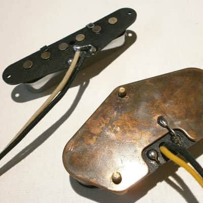 Telecaster Pickups Relic SET 1955 - 59 Aged Tele Vintage Correct Hand Wound by Q 56 57 58 59 image 2