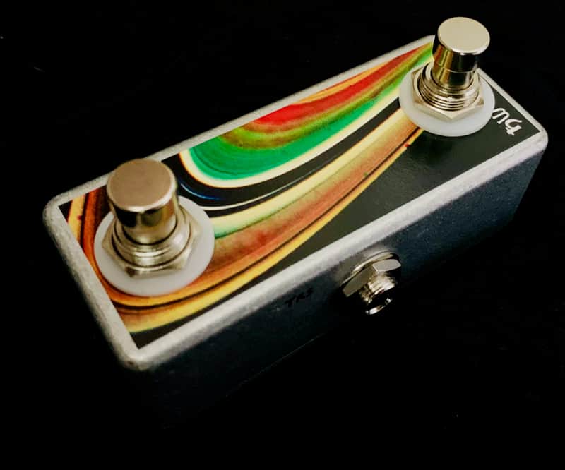 Saturnworks Double AUX Amp Switch w/ Latching Switches + Neutrik TRS - Replaces Boss FS-6 for Latching Switching - Handcrafted in California image 1