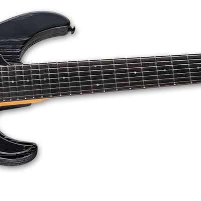 ESP LTD SN-1007HT Baritone 7 String Electric Guitar. Black Blast image 5