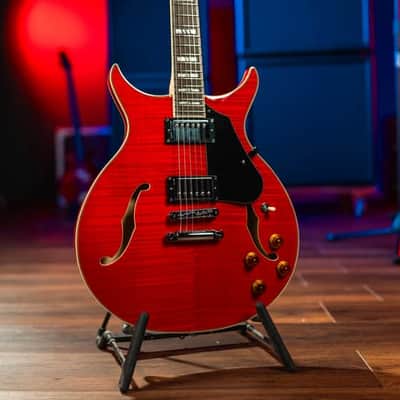 Washburn Wing SH35 Semi-Hollow Trans Red image 2