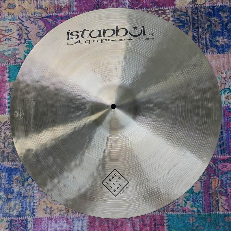 Istanbul Agop 22" Traditional Series Dark Ride Cymbal 2010s - Traditional image 1