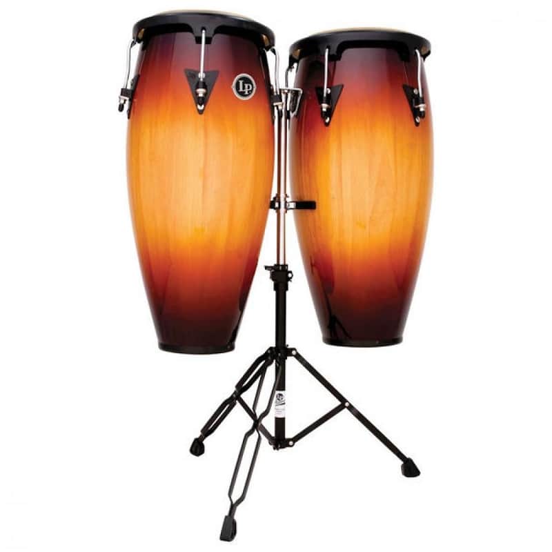 Latin Percussion LPA646-VSB Aspire Series 10" / 11" Conga Set w/ Stand image 1