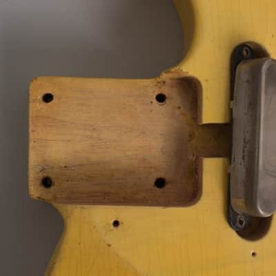 Fender Telecaster Solid Body Electric Guitar (1952), ser. #5117, molded plastic hard shell case. image 24