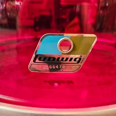 Ludwig Red Vistalite 20-14-12" Downbeat Drum Kit 2023 image 4