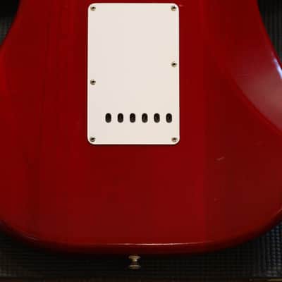 2002 Fender Highway 1 Stratocaster HSS Electric Guitar Transparent Dakota Red + OHSC image 15