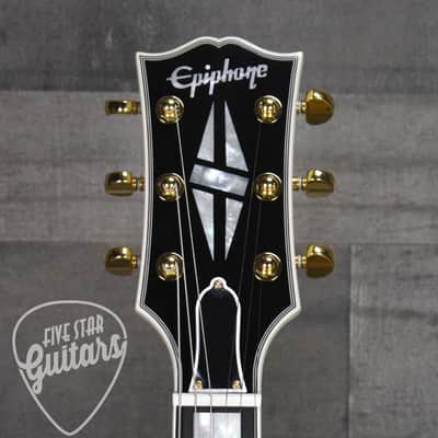 Epiphone Inspired by Gibson Custom 1959 ES-355 - Classic White with Hard Shell Case image 5