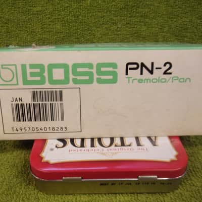 Boss Tremolo-Pan PN-2 box top only, 1990's, sea foam green, Cipollina image 4