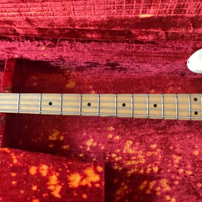 Fender Precision Bass Lefty 1975 Yellow/White image 10