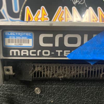 Def Leppard's Crown - MA1200 Audio Amplifier 2-Channel 320-Watt (DL #5030) 1980s Adrenalize "Seven Day Weekend" Tour image 4