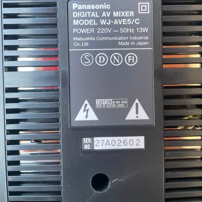 Panasonic Panasonic WJ-AVE5 Digital AV Mixer / Video Synthesizer - Vintage Retro Video FX - Mint in Original Box 1990 - Nero image 9