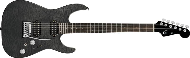 Charvel Pro-Mod Plus DK24 HH 2PT EB QM, Ebony Fingerboard, Midnight Ocean image 1