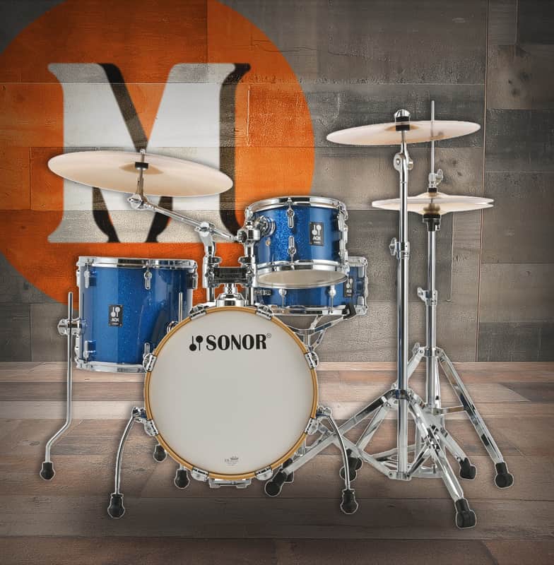 Sonor AQX Jungle Set  - Blue Ocean Sparkle (AQX-JUNGLEWMCBOS) image 1