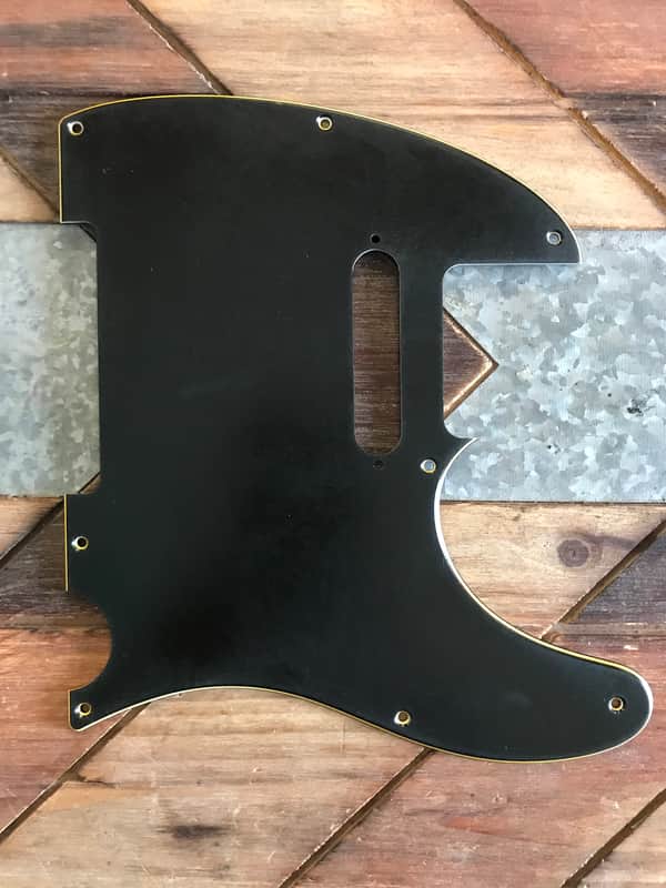 Real Life Relics Fender® Aged Black Telecaster® Pickguard 8 Hole 3 Ply (Fender® SKU 0991356000)   [PGAD1] image 1
