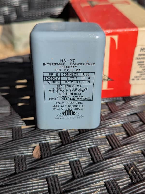 Triad HS-27 NOS Interstage transformer for tube Pultec 1950's/60's image 1