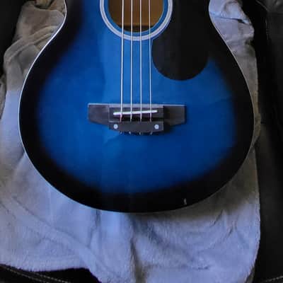 Best Choice Products Acoustic Bass 2021 Blue Burst image 1