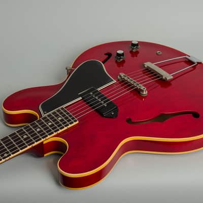 Gibson  ES-330TC Thinline Hollow Body Electric Guitar (1960), ser. #R5071-5, original brown chipboard case. image 7