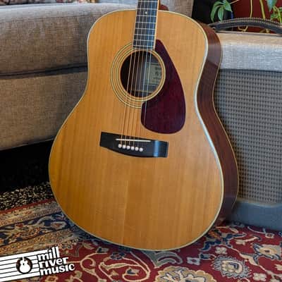 Yamaha FG-580 Acoustic Guitar – Natural – Nippon Gakki Japan – Includes Original Chipboard Case – Used Very Good image 2