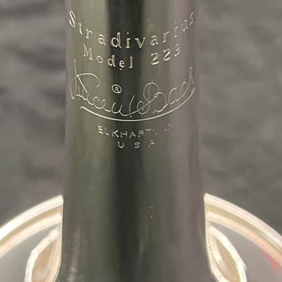 Silver Plated Vincent Bach 229 Large Bore ‘C’ Trumpet 25H Lead Pipe image 4