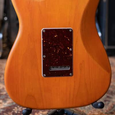 Fender Michael Landau Coma Stratocaster - Coma Red with Vintage-Style Navy Blue Hardshell Case - Demo image 19