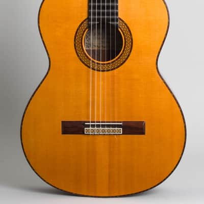 Jose Oribe  Calidad Suprema Model Classical Guitar (1990), original black hard shell case. image 3