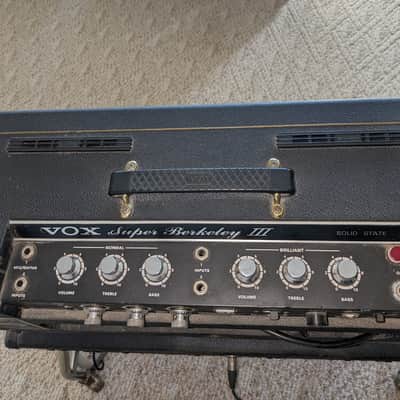 Berkeley III Super Reverb 2-Channel 35-Watt 2x10" Piggyback Guitar Amp 1968 - 1971 - Black image 4