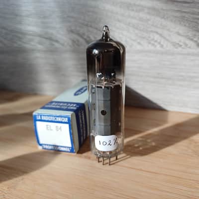 Rare 1972 NOS NIB MULLARD Blackburn el84 6bq5 RTC green logo super strong Vox AC2 AC4. image 2