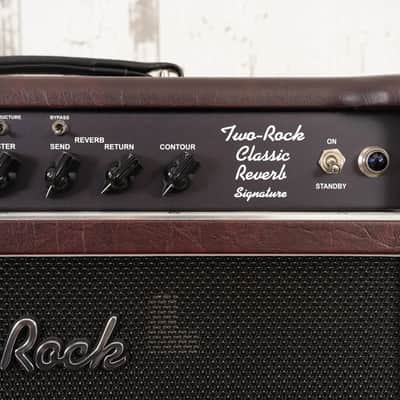 Two Rock Classic Reverb Signature 100 Watt Head and 2x12" Cab - Burgundy Tolex image 8