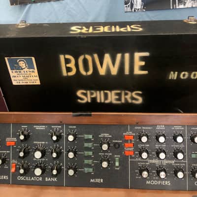 Moog MiniMoog 1972 actual David Bowie Ziggy tour no 2  1972 with actual original case and provenance image 2