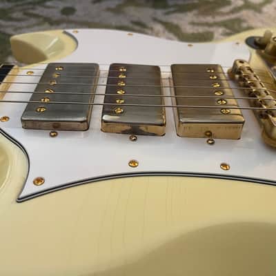 Gibson Custom Shop Jimi Hendrix Signature '67 SG Custom Reissue 2020 - 2021 - Aged Polaris White image 4