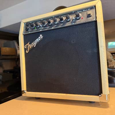 Traynor Guitar Mate 20 Guitar Amplifier Tested Working Rare White Variant Nice! image 4
