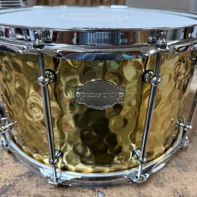 Dallas Drum 14x8 Hammered Brass Snare Drum 2025 - Hammered brass image 1