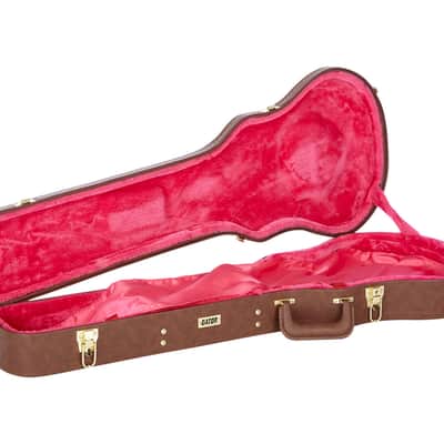 Gator Cases GW-LP-BROWN Gibson Les Paul Deluxe Wood Case - Brown - Open Box image 10