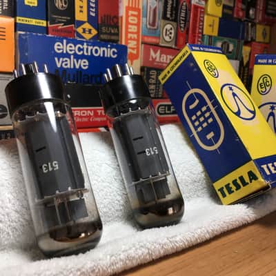 2x Vintage OEBox Tesla Dual OO 6CA7 EL34 WeldPlate PowerTubes ~ Mullard/Telefunken Alternative ~ High Resolution 3D Presence Natural Vocals Great Bass Depth ~ Classic WarmTone Audio ~ Several Pairs In Stock! image 2