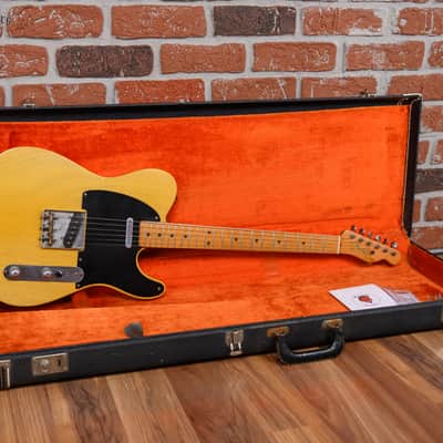 Fender Pre CBS Telecaster Butterscotch Blonde Relic Refin by Joe Riggio 1952 w/Hardshell Case image 2