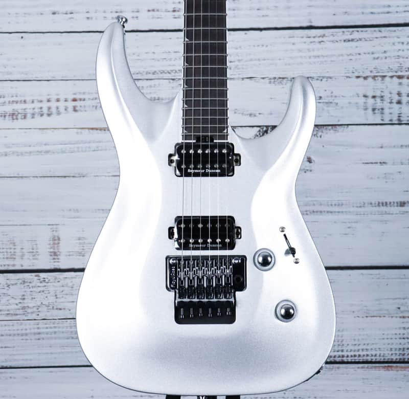 Jackson Pro Plus Series Soloist SLA2 Electric Guitar w/Floyd Rose & Gig Bag | Quicksilver image 1