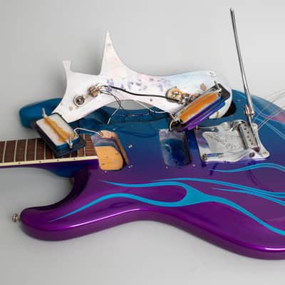 Mosrite  Ventures Model Custom Finished for Semie Moseley Solid Body Electric Guitar (1966), ser. #3841, brown hard shell case. image 15