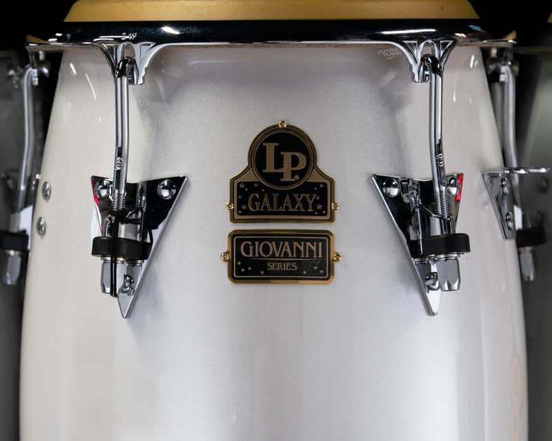 LP Special Edition Giovanni Galaxy CCII Z Mango 11 3/4" Conga - Pearl White / Chrome Hardware imagen 1
