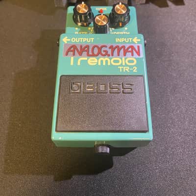 Analogman Boss TR-2 Tremolo with Super Mod Internal Volume Trim 2010s - Green image 1